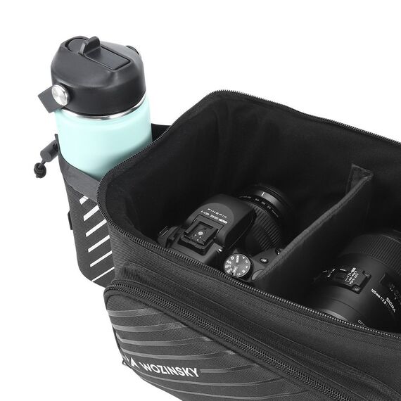 Wozinsky bike carrier bag with 9l shoulder strap (rain cover included) black (WBB22BK) - Smartphone Holders - Smartphones - Techbox
