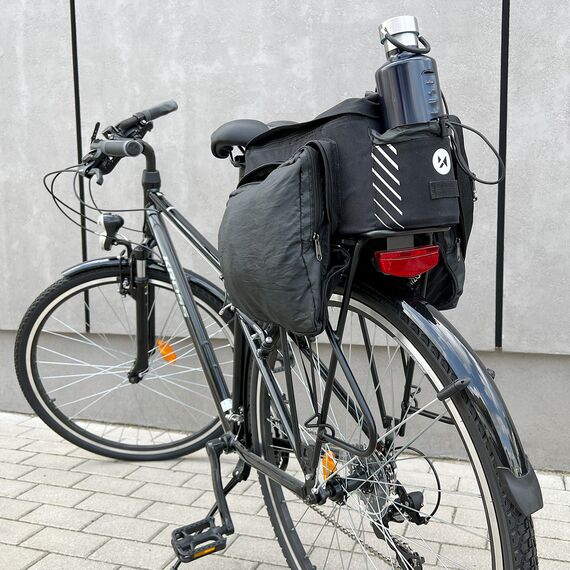 Wozinsky bike carrier bag with 9l shoulder strap (rain cover included) black (WBB22BK) - Smartphone Holders - Smartphones - Techbox