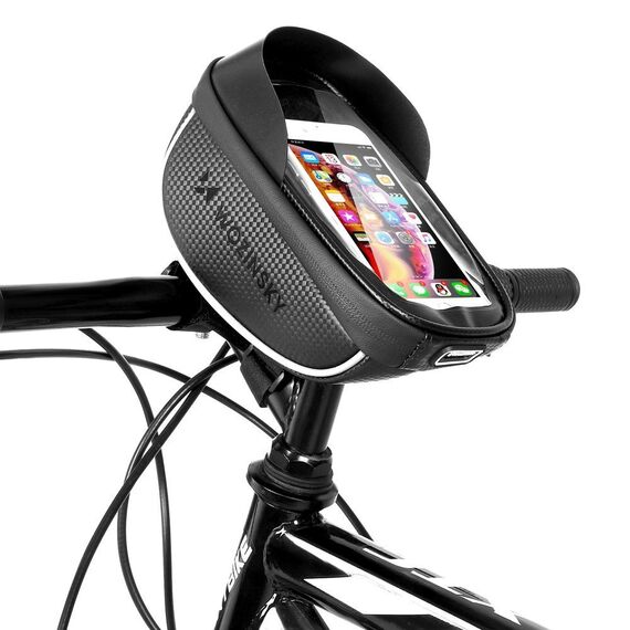 Wozinsky bike handlebar bag with phone case 1l black (WBB16BK) - Smartphone Holders - Smartphones - Techbox