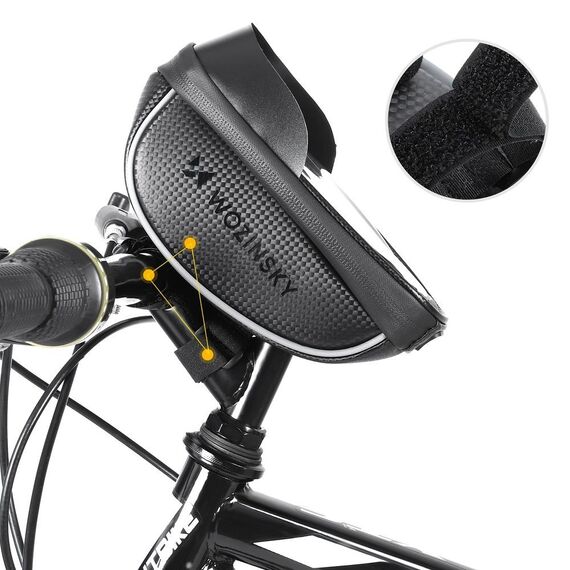 Wozinsky bike handlebar bag with phone case 1l black (WBB16BK) - Smartphone Holders - Smartphones - Techbox