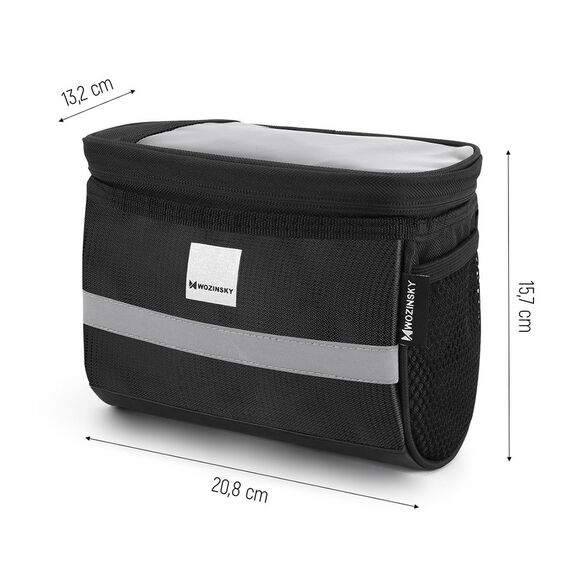 Wozinsky bike handlebar bag with phone case 2l black (WBB12BK) - Smartphone Holders - Smartphones - Techbox