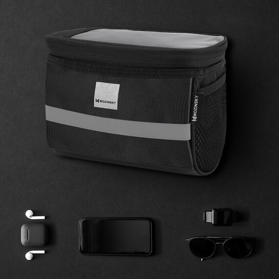Wozinsky bike handlebar bag with phone case 2l black (WBB12BK) - Smartphone Holders - Smartphones - Techbox