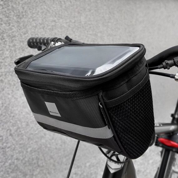 Wozinsky bike handlebar bag with phone case 2l black (WBB12BK) - Smartphone Holders - Smartphones - Techbox