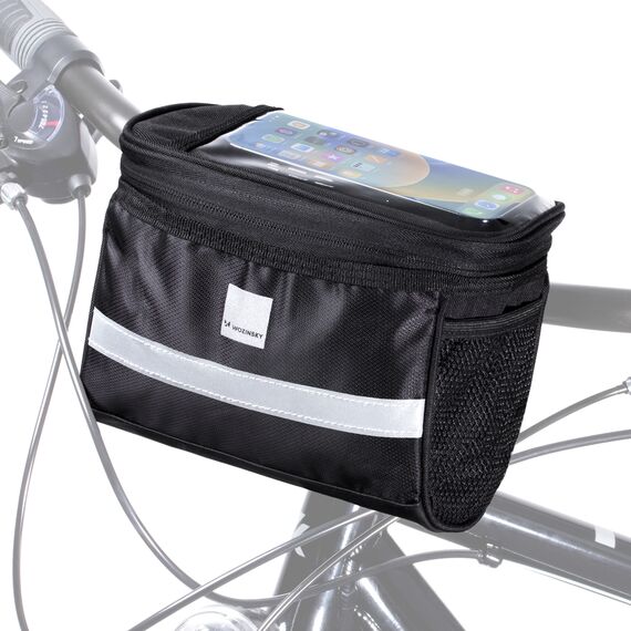 Wozinsky bike handlebar bag with phone case 2l black (WBB12BK) - Smartphone Holders - Smartphones - Techbox