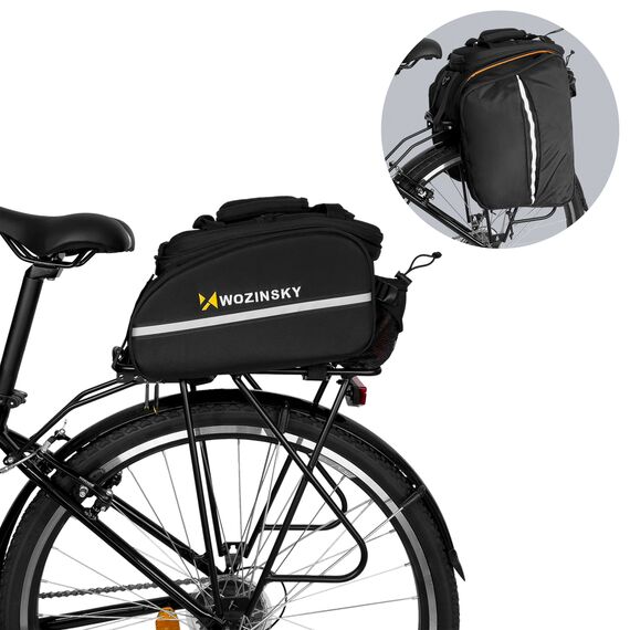 Wozinsky roomy bike carrier bag 35L (rain cover included) black (WBB19BK) - Smartphone Holders - Smartphones - Techbox
