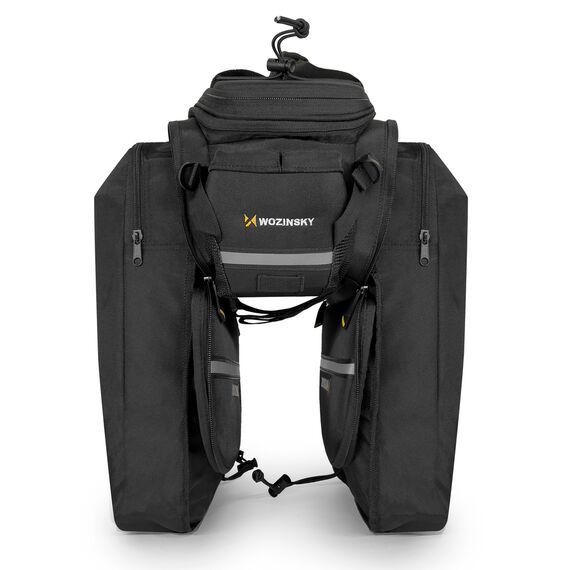 Wozinsky roomy bike carrier bag 35L (rain cover included) black (WBB19BK) - Smartphone Holders - Smartphones - Techbox