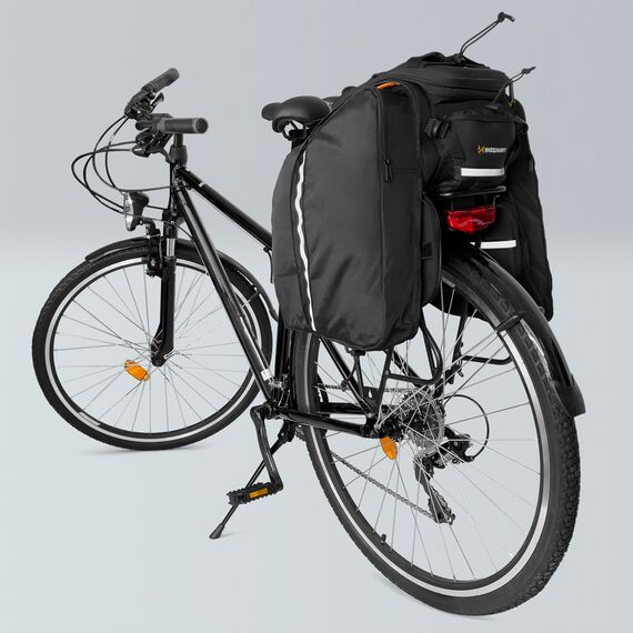 Wozinsky roomy bike carrier bag 35L (rain cover included) black (WBB19BK) - Smartphone Holders - Smartphones - Techbox
