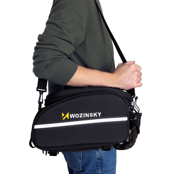 Wozinsky roomy bike carrier bag 35L (rain cover included) black (WBB19BK) - Smartphone Holders - Smartphones - Techbox