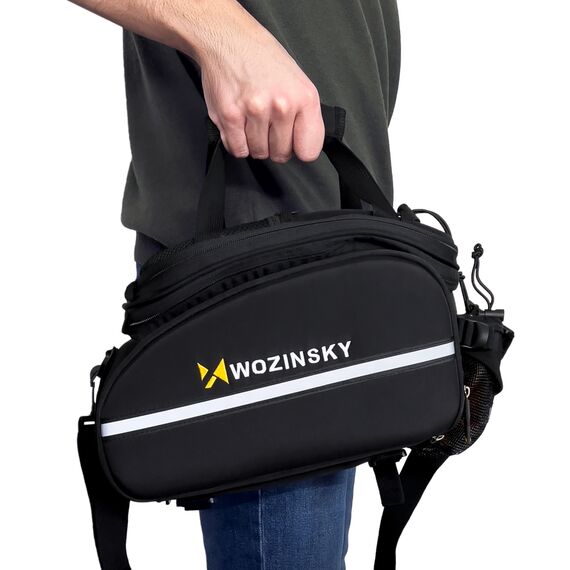 Wozinsky roomy bike carrier bag 35L (rain cover included) black (WBB19BK) - Smartphone Holders - Smartphones - Techbox