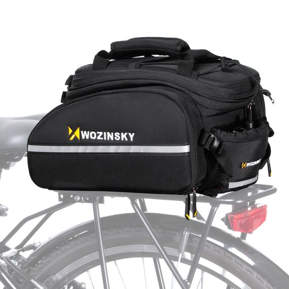 Wozinsky roomy bike carrier bag 35L (rain cover included) black (WBB19BK) - Smartphone Holders - Smartphones - Techbox