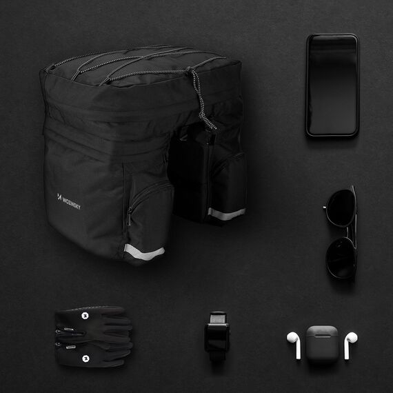 Wozinsky spacious bike bag 60 l for the trunk (rain cover included) black (WBB13BK) - Smartphone Holders - Smartphones - Techbox