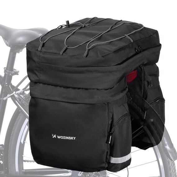 Wozinsky spacious bike bag 60 l for the trunk (rain cover included) black (WBB13BK) - Smartphone Holders - Smartphones - Techbox