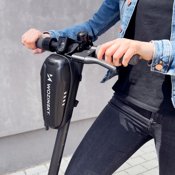 Wozinsky Waterproof Scooter Handlebar Bag 2L Black (WSB3BK) | Techbox