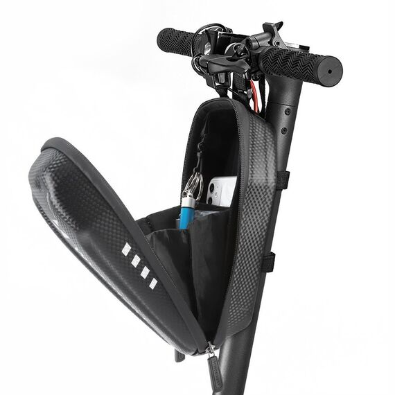 Wozinsky Waterproof Scooter Handlebar Bag 2L Black (WSB3BK) | Techbox