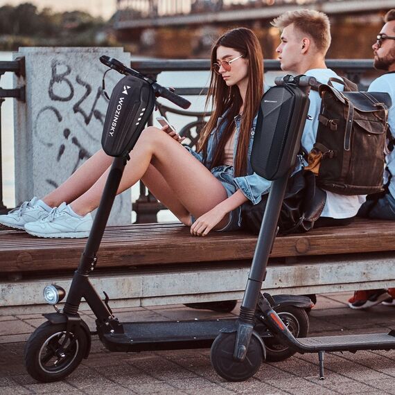 Wozinsky waterproof scooter handlebar bag 3l handlebar bag black (WSB4BK) | Techbox