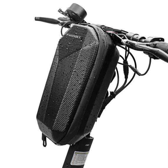 Wozinsky waterproof scooter handlebar bag 4l handlebar bag black (WSB2BK) | Techbox