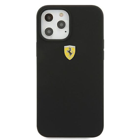 Ferrari FESSIHCP12LBK iPhone 12 Pro Max 6,7" czarny/black hardcase On Track Silicone - Apple Cases - Cases - Techbox