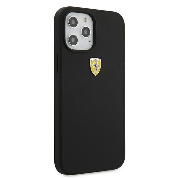 Ferrari FESSIHCP12LBK iPhone 12 Pro Max 6,7" czarny/black hardcase On Track Silicone - Apple Cases - Cases - Techbox