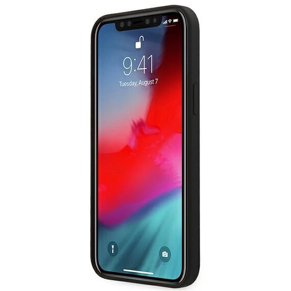 Ferrari FESSIHCP12LBK iPhone 12 Pro Max 6,7" czarny/black hardcase On Track Silicone - Apple Cases - Cases - Techbox
