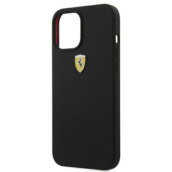 Ferrari FESSIHCP12LBK iPhone 12 Pro Max 6,7" czarny/black hardcase On Track Silicone - Apple Cases - Cases - Techbox
