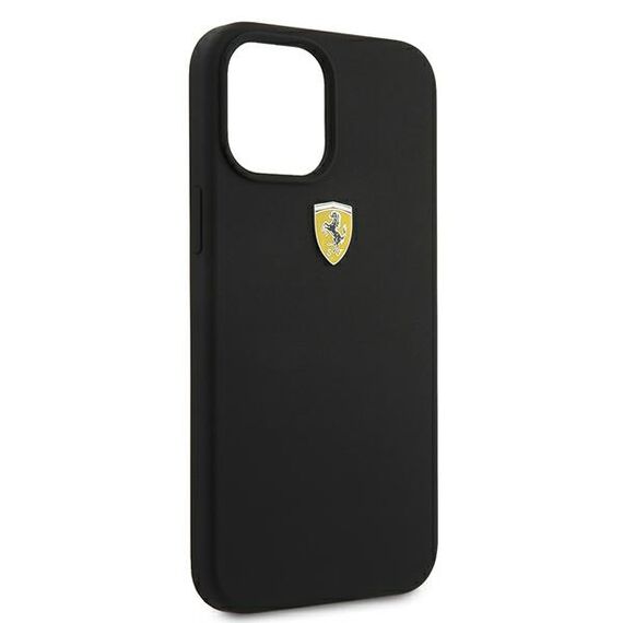 Ferrari FESSIHCP12LBK iPhone 12 Pro Max 6,7" czarny/black hardcase On Track Silicone - Apple Cases - Cases - Techbox