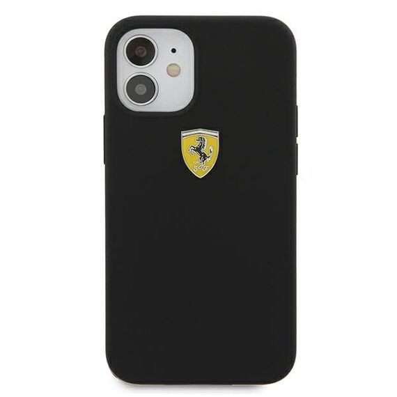 Ferrari FESSIHCP12SBK iPhone 12 mini 5.4" black/black hardcase On Track Silicone | Techbox