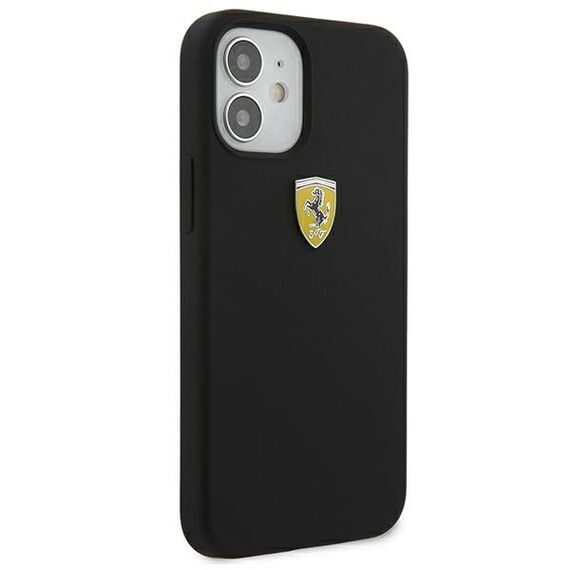 Ferrari FESSIHCP12SBK iPhone 12 mini 5.4" black/black hardcase On Track Silicone | Techbox
