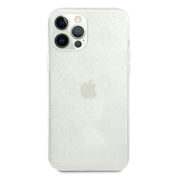 Guess GUHCP12L3D4GTR iPhone 12 Pro Max 6.7" transparent hardcase 4G 3D Pattern Collection | Techbox