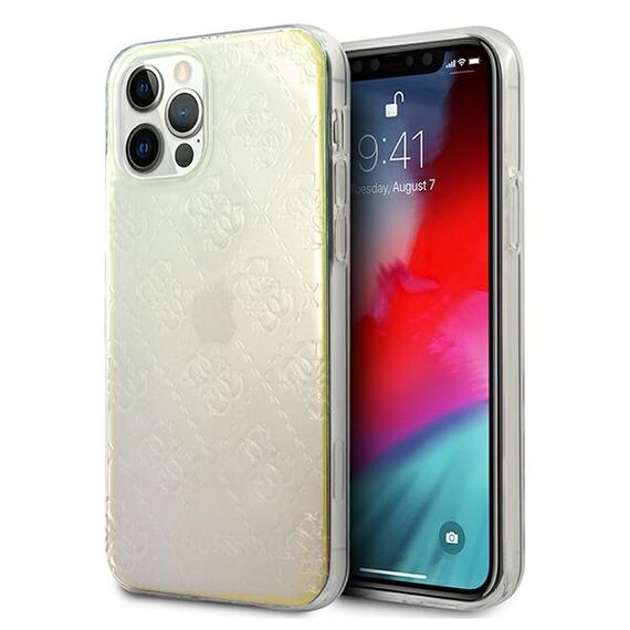 Guess GUHCP12M3D4GIRBL iPhone 12/12 Pro 6.1" iridescent/iridescent hardcase 4G 3D Pattern Collection | Techbox