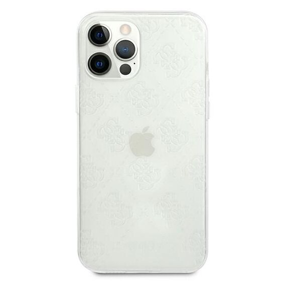 Guess GUHCP12M3D4GTR iPhone 12/12 Pro 6,1" transparent hardcase 4G 3D Pattern Collection - Apple Cases - Cases - Techbox