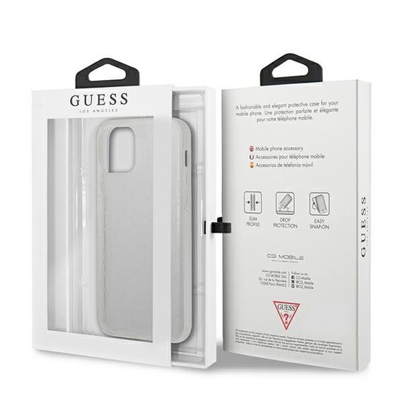 Guess GUHCP12M3D4GTR iPhone 12/12 Pro 6,1" transparent hardcase 4G 3D Pattern Collection - Apple Cases - Cases - Techbox