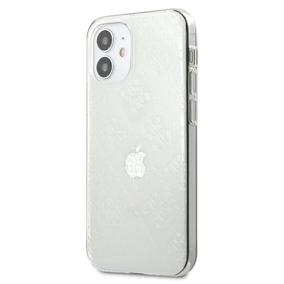 Guess GUHCP12S3D4GTR iPhone 12 mini 5,4" transparent hardcase 4G 3D Pattern Collection - Apple Cases - Cases - Techbox