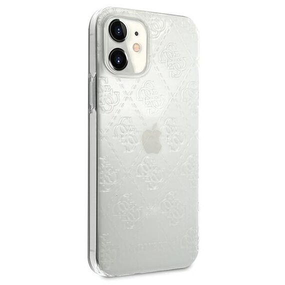 Guess GUHCP12S3D4GTR iPhone 12 mini 5,4" transparent hardcase 4G 3D Pattern Collection - Apple Cases - Cases - Techbox