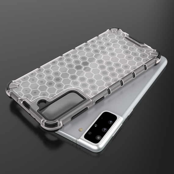 Honeycomb Case armor cover with TPU Bumper for Samsung Galaxy S21+ 5G (S21 Plus 5G) blue | Techbox