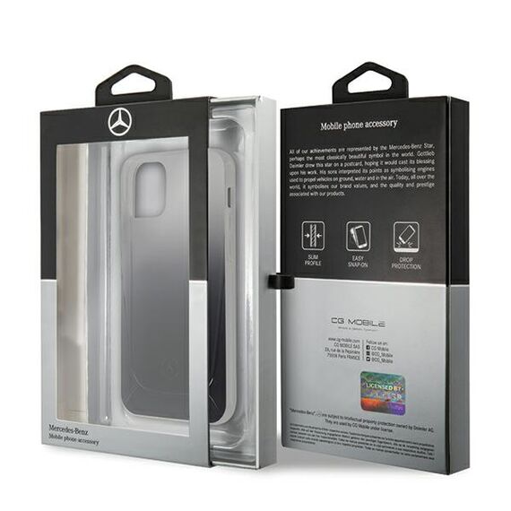 Mercedes MEHCP12SARGBK iPhone 12 mini 5,4" czarny/black hardcase Transparent Line | Techbox