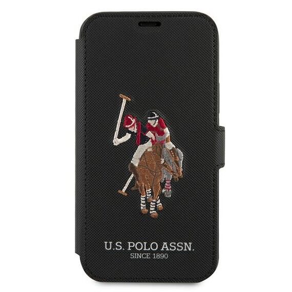 US Polo USFLBKP12MPUGFLBK iPhone 12/12 Pro 6,1" czarny/black book Polo Embroidery Collection - Apple Cases - Cases - Techbox
