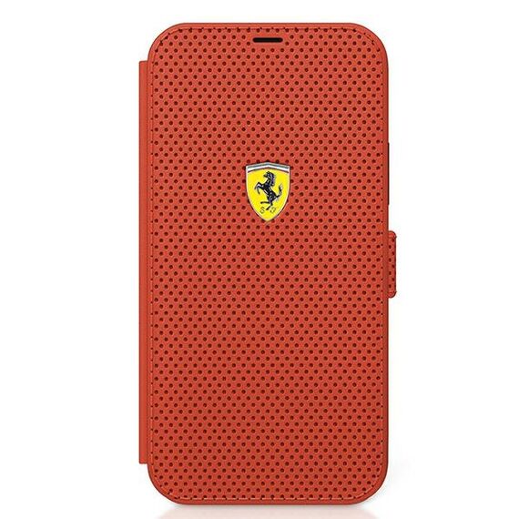 Ferrari FESPEFLBKP12SRE iPhone 12 mini 5,4" czerwony/red book On Track Perforated - Apple Cases - Cases - Techbox