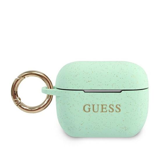 Guess GUACAPSILGLGN AirPods Pro cover zielony/green Silicone Glitter - Smartphone Accessories - Cables & Accessories - Techbox