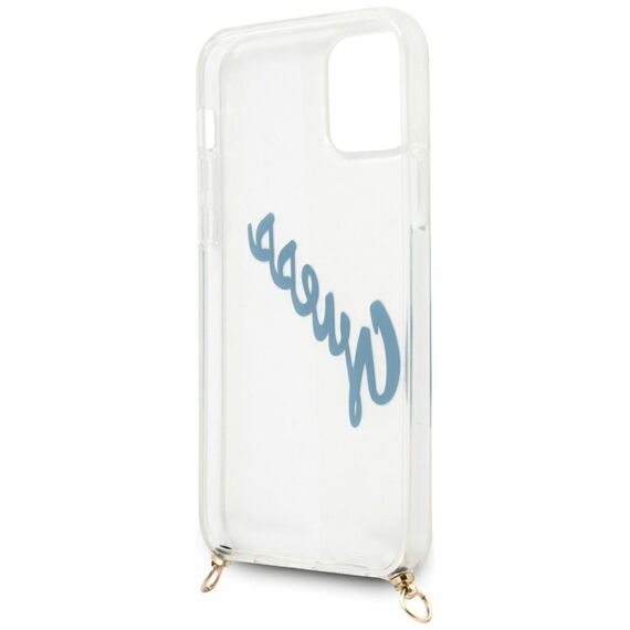 Guess GUHCP12MCRTVSBL iPhone 12/12 Pro 6.1" blue/blue hardcase Script Vintage | Techbox
