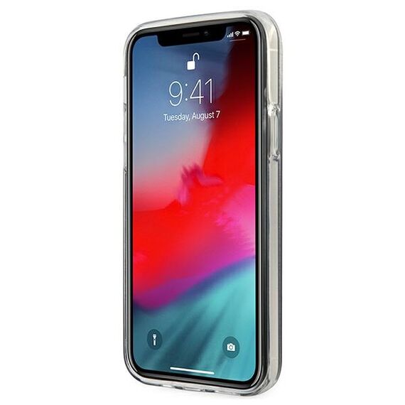 Guess GUHCP12MPCUGLSBK iPhone 12/12 Pro 6,1" czarny/black hardcase Glitter Gradient Script - Apple Cases - Cases - Techbox