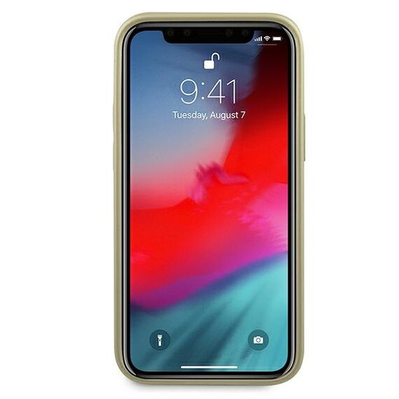 Guess GUHCP12SIGLGO iPhone 12 mini 5,4" zÅ‚oty/gold hardcase Iridescent - Apple Cases - Cases - Techbox