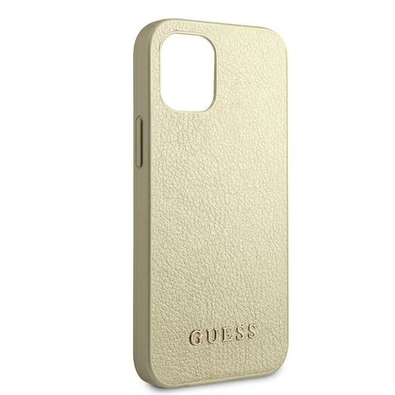 Guess GUHCP12SIGLGO iPhone 12 mini 5,4" zÅ‚oty/gold hardcase Iridescent - Apple Cases - Cases - Techbox