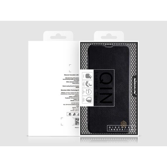 Nillkin Qin original leather case cover for Samsung Galaxy A42 5G black - Samsung Cases - Cases - Techbox