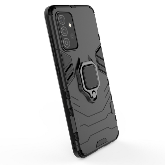 Ring Armor Case Kickstand Tough Rugged Cover for Samsung Galaxy A72 4G black | Techbox