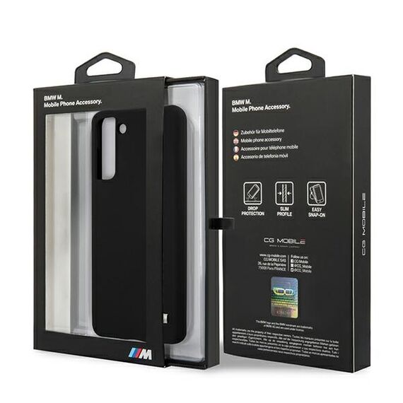 Etui BMW BMHCS21MMSILBK S21+ G996 czarny/black Silicone M Collection - Samsung Cases - Cases - Techbox
