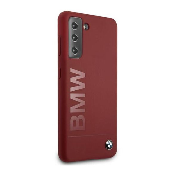 Etui BMW BMHCS21MSLBLRE S21+ G996 czerwony/red hardcase Silicone Signature Logo | Techbox