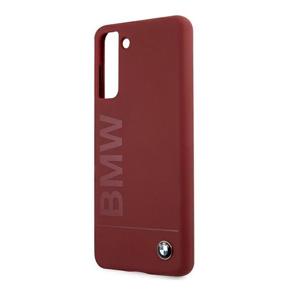 Etui BMW BMHCS21MSLBLRE S21+ G996 czerwony/red hardcase Silicone Signature Logo | Techbox