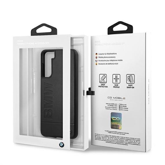 Etui BMW BMHCS21MSLLBK S21+ G996 czarny/black hardcase Signature Logo Imprint | Techbox
