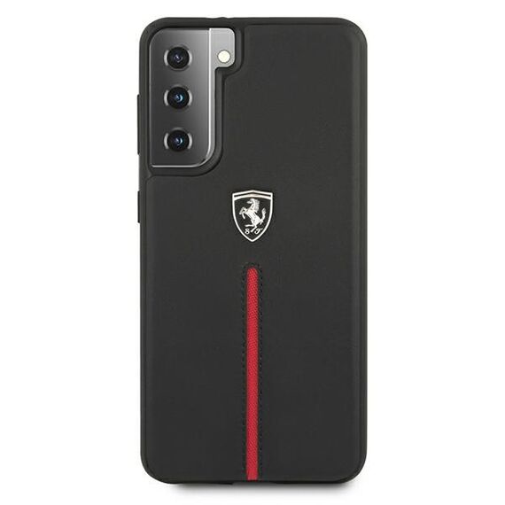 Ferrari FEOSIHCS21MBK S21+ G996 czarny/black hardcase Off Track Leather Nylon Stripe - Samsung Cases - Cases - Techbox