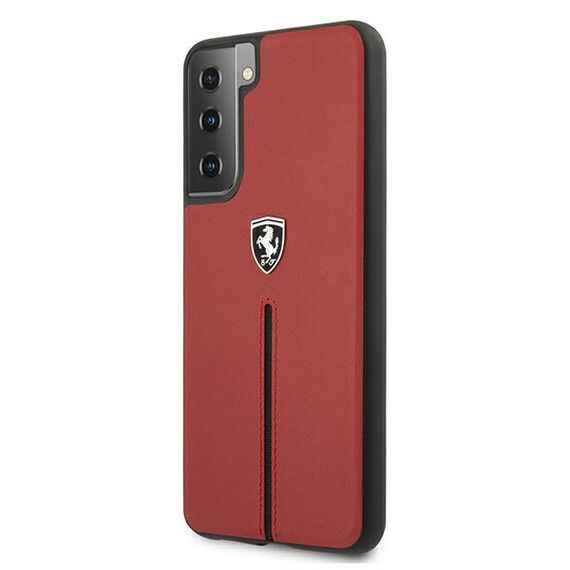 Ferrari FEOSIHCS21SRE S21 G991 red/red hardcase Off Track Leather Nylon Stripe | Techbox